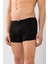 Erkek Modal Likralı Düz Boxer 1113 Siyah 1