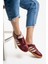 Kadın Günlük Bordo Rahat Taban Sneaker 3