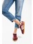 Kadın Günlük Bordo Rahat Taban Sneaker 4
