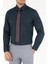 Erkek Lacivert Slim Fit Uzun Kollu Klasik Gömlek 50268187-VR033 6