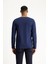 Bisiklet Yaka Slim Fit Dar Kesim Pamuklu Sweatshirt 4