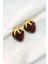 Bordo Çilek Küpe 4