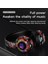 L750 Bluetooth Kulaklık LED Işıklı Serin Graffiti Kulaklık Kulaklık Desteği Tf Kart / Cep Telefonu Bilgisayar Dizüstü Bilgisayar Için 3.5mm Ses Kablolu - Beyaz (Yurt Dışından) 4
