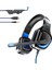 Ovleng GT97 Usb+3.5mm Kablolu Kulak Üstü Kulaklık LED Işıklı Profesyonel Stereo E-Spor Oyun Kulaklığı-Siyah/mavi (Yurt Dışından) 1