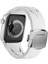 Apple Watch 7 45MM KRD-127 Metal Tokalı Silikon Kordon-Kırmızı 4