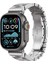 Apple Watch Ultra 49MM KRD-125 Metal Kordon Strap Kayış-Gümüş 1