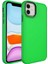 Apple iPhone 11 Kılıf Metal Çerçeve ve Buton Tasarımlı Silikon Zore Luna Kapak-Fosfor Yeşili 1