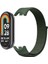 Xiaomi Mi Band 8 Zore Krd-03 Hasır Kordon-Gri 5