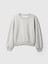 Kız Çocuk Gri Gap Logo Oversize Fleece Sweatshirt 2
