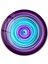 Blue Swirl Yuvarlak Cam Tablo 1