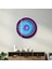 Blue Swirl Yuvarlak Cam Tablo 2