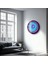 Blue Swirl Yuvarlak Cam Tablo 5
