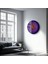 Purple Swirl Yuvarlak Cam Tablo 5