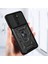 Storepgs Oppo A5 2020 Kılıf Magnetik Standlı Kamera Korumalı Sürgülü Vega Kapak-Siyah 5
