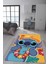 Kaymaz Taban Makinada Yıkanabilir Dijital Baskı Stitch Desenli Çocuk Odası Halısı Dot Taban Halı 0006 1