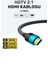 HDMI 2.1 Örgü Kablo 1.5 m – Ultra Hızlı 8K/4K 144Hz, HDTV ve Monitör Uyumlu, Kalın Bakır Tel ile Dayanıklı Tasarım 1