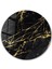 Black Marble Yuvarlak Cam Tablo 1
