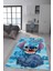 Kaymaz Taban Makinada Yıkanabilir Dijital Baskı Stitch Desenli Çocuk Odası Halısı 0009 1