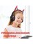 STN25 Çocuklar Devil Ears Kulaklık Hd Mikrofonlu Kablosuz Kulaklıklar Rgb Işık Katlanır Kulaklık Desteği 3.5mm Ses Kablosu Kablolu Bağlantı-Siyah (Yurt Dışından) 4