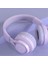 BT06C LED Işıklı Katlanır Kablosuz Kulaklık Bluetooth Kulaklık Müzik Listeleme/film Izleme Için Hi-Fi Stereo Ses Kulaklık-Mor (Yurt Dışından) 4