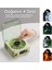 Waves Nostalji Plak Çalar Bluetooth Subwoofer 3D Ses Dalgası Retro Müzik Plak Çalar Yeşil 2