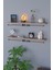 Dekoratif Uçan Duvar Rafı 2 Adet Gizli Monteli Raf Oval Kesim 80X18 cm 1