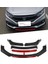 Vw Jetta 2005-2010 Kırmızı Şeritli Ön Ek Ön Lip Piona Black 4 Prç 1