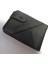 Suni Deri Yan Oval Patlı Dış Üçgen 20 Kartlık Kredi Kart Cüzdanı 10 cm x 8 cm 1