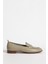 Br 04037 Gerçek Deri Kadın Loafer Yeşil 1