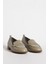 Br 04037 Gerçek Deri Kadın Loafer Yeşil 2