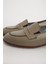 Br 04037 Gerçek Deri Kadın Loafer Yeşil 5