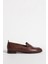 Br 04037 Gerçek Deri Kadın Loafer Taba 1