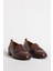 Br 04037 Gerçek Deri Kadın Loafer Taba 2