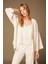 Viskon Pijama Takım Sabahlık Büstiyer Pantolon 3'lü Set LP1522 1