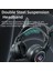 SY-G25 Devil Ears Tasarım Rgb Aydınlatma Kablolu Kontrol Oyun Kulaklık 3D Çevresel Ses Oyun Kulaklığı Hd Mikrofonlu-Mor (Yurt Dışından) 5