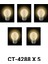 CT-4288 Günışığı 4W Fılament LED Ampul E27 5'li 1