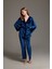Pijama Takım Sabahlık Büstiyer Pantolon LP1411 3'lü Set 4