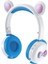 Bk7 Sevimli Ayı Kablosuz Bluetooth Kulaklık Karikatür LED Işık Aux-In Kulak Içi Kulaklık Çocuklara Hediye (Ce Belgeli) - Gök Mavisi/beyaz (Yurt Dışından) 1