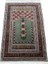 El Dokuma Bünyan Halısı Namazlık 92 x 140 Kufi Yazılı Yeşil Seccade 1
