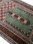 El Dokuma Bünyan Halısı Namazlık 92 x 140 Kufi Yazılı Yeşil Seccade 4