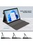 Microsoft Surface Pro 10/9/8 Kılıf Standı Cüzdan Fonksiyonlu Dizüstü Bilgisayar Deri Kapak-Gri + Mavi (Yurt Dışından) 4