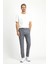 Super Slim Fit Ekstra Dar Kesim Pamuklu Örme Klasik Kumaş Pantolon 4
