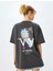 Rick And Morty Lisanslı Arkası Baskılı Oversize Tişört 4