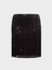 Boru Boncuklu Payetli Mini Etek - Siyah 3