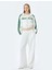 Fermuarlı Şerit Detaylı Slogan Baskılı Oversize Sweatshirt 2