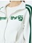 Fermuarlı Şerit Detaylı Slogan Baskılı Oversize Sweatshirt 5