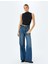 Asimetrik Hafif Dik Yaka Drapeli Slim Fit Kolsuz Bluz 1