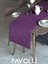Menekşe Moru Rengi Kadife Dokulu Runner Dream Series 40 x 140 2