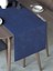 Safir Rengi Kadife Dokulu Runner Dream Series 40 x 140 1