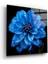 Mavi Çiçek Cam Tablo | , Dekoratif, Ofis, Mutfak 1